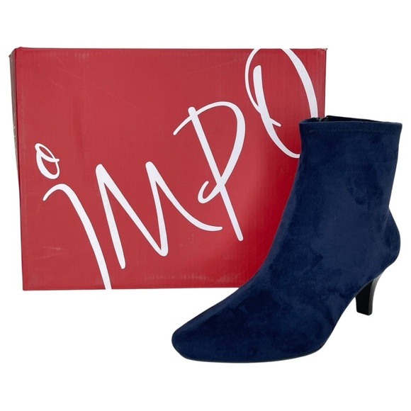 Impo Naja Midnight Blue Microsuede Womens Ankle Boots Size 6M - Picture 9 of 10
